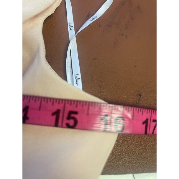 LULU'S SZ S Thoughts of Hue Blush Surplice Maxi Bridesmaid Long Dress NEW b68 - Picture 6 of 9